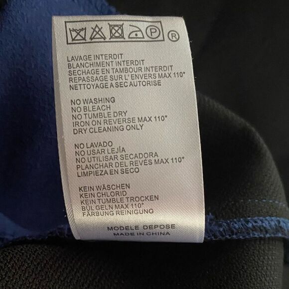 MAJE Mini Dress Womens Sz 2 Blue Fit & Flare Sleeveless V Neck Zip - Picture 10 of 14